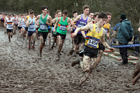 Mens under-17s 2018 British Inter Counties Cross Country Champs., Prestwold Hall, Loughborough. Photo: David T. Hewitson/Sports for All Pics